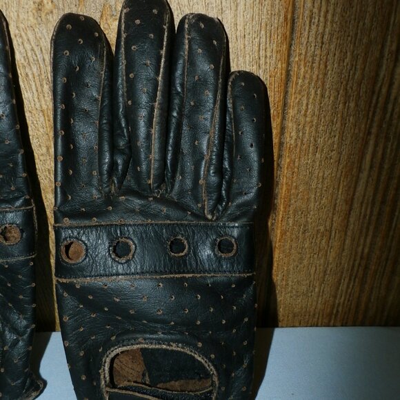 Vintage River Road Men's Leather   Outlaw Motorcycle Gloves Size Med  / NEW - Picture 6 of 16